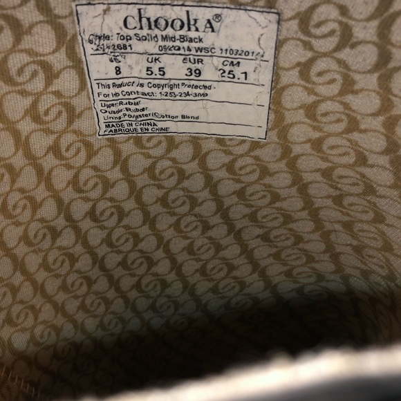 Chooka Top Solid Black Rain Boots - Picture 3 of 3